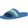 Quiksilver Men’s Rivi Wordmark Slide Sandals(Blue 4)