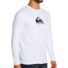 Quiksilver Men’s Solid Streak Long Sleeve UPF 50 Rashguard(White)