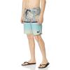 Quiksilver Men’s Standard Surfsilk Division Scallop 19 Boardshort Swim Trunk(Sky Blue)