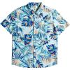 Quiksilver Mens Strange Daze Button Up Woven Shirt(Iced Aqua (Wild Time))