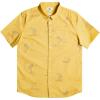 Quiksilver Mens Strange Daze Button Up Woven Shirt(Island Time Stretch/Ochre)