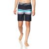 Quiksilver Mens Surfsilk Tijuana 19 Boardshorts(Dark Grey/Purple/Blue)