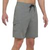 Quiksilver Men’s Swimwear Regular Fit Fixed Waist UPF 50 Quick Dry Board Shorts (32-40)(Light Grey Heather)