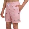 Quiksilver Men’s Swimwear Regular Fit Stretchable Comfort Liner Swim Trunks (S-XXL)(Graphic Design – Orchid Pink)