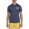 Quiksilver Mens Swimwear Regular Fit UPF 50 Short Sleeve Sun Tee(Authentic Indigo)