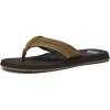 Quiksilver Monkey Wrench Flip Flops for Men, Arch Support Athletic Mens Sandals, Size 6 to 15 Thong Mens Slides(Tan/Solid)
