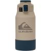 Quiksilver Redondo 26oz Double Wall Stainless Steel Water Bottle, Reusable Sports Bottle with Leak-Proof Lid, Non-Slip Rubber Base, Carrier Handle, insulated Tumblers, 24H Hot & Cold Beverage(Fog & Orion Blue)