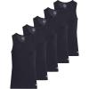 imageQuiksilver Undershirt Tank Tops for Men  5 Pack Lightweight Ribbed TanktopsBlack
