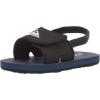 Quiksilver baby-boys Molokai Layback Infant Slide Sandal(Black/Grey/Blue)