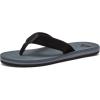 Quiksilver boys Carver Suede Fixed Strap Kids Flip Flop Youth Sandal(Grey)