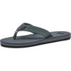 Quiksilver boys Carver Suede Fixed Strap Kids Flip Flop Youth Sandal(Grey/Grey/Black)