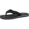 Quiksilver boys Carver Suede Fixed Strap Kids Flip Flop Youth Sandal(Solid Black)