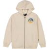 Quiksilver boys Full-zip Fleece Hoodie Sweatshirt With Front Pouch Pocket(Fog Action)
