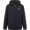 Quiksilver boys Full-zip Sherpa Lined Fleece Hoodie Sweatshirt(Black)