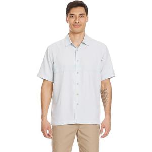 Quiksilver – Mens Tahiti Palms Shirt, Color Cool Blue, Size: Large