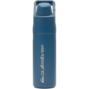 Quiksilver 24oz Stainless Steel Water Bottle, Wide Mouth Insulated Tumbler with Carabiner Hook, 18/8 Steel, 24hr Cold, BPA Free Reusable Bottle for Men, Women (Elmwood, 24oz)(Orion Blue)