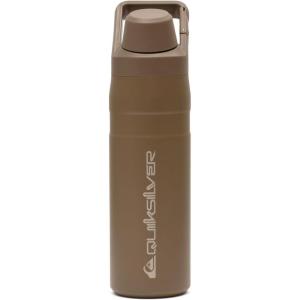 Quiksilver 24oz Stainless Steel Water Bottle, Wide Mouth Insulated Tumbler with Carabiner Hook, 18/8 Steel, 24hr Cold, BPA Free Reusable Bottle for Men, Women (Elmwood, 24oz)(Elmwood)