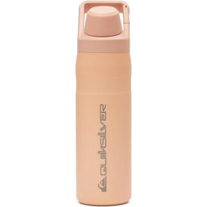 Quiksilver 24oz Stainless Steel Water Bottle, Wide Mouth Insulated Tumbler with Carabiner Hook, 18/8 Steel, 24hr Cold, BPA Free Reusable Bottle for Men, Women (Elmwood, 24oz)(Peach Parfait)