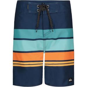 Quiksilver Boys Boardshorts with UPF 50+ Sun Protection, Quick Dry Swim Shorts(Navy Everyday)