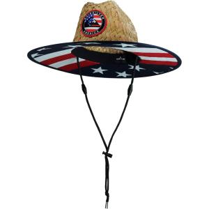 Quiksilver Boys Pierside Print Straw Sun Hat(Merica)