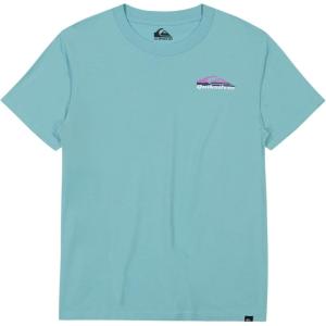 Quiksilver Boys Short Sleeve Logo Graphic T-Shirt, Soft & Comfortable, Regular Fit(Blue Speed)