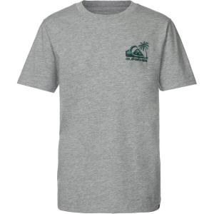 Quiksilver Boys Short Sleeve Logo Graphic T-Shirt, Soft & Comfortable, Regular Fit(Grey Molded)