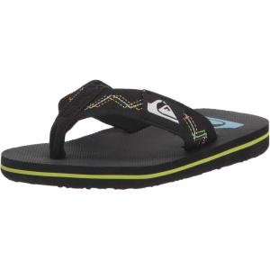 Quiksilver Boy’s Strap Flip-Flop(Black/Black/Green)
