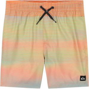 Quiksilver Boys Volley Swim Trunks with UPF 50+ Sun Protection, Quick Dry Bathing Suit Shorts(Papaya Massive)