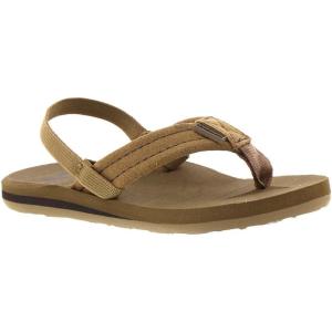 Quiksilver Carver Suede Toddler Flip Flop (Toddler)(Tan – Solid)