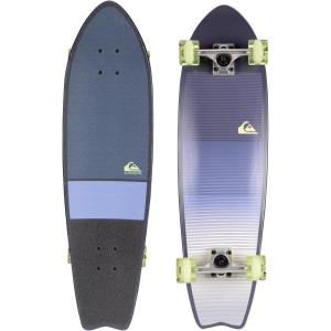 Quiksilver Fishtail Cruiser Skateboard 32 Inch – Durable Skateboard for Boys, Girls, Kids Ages 8+ – Stylish Design, Smooth Ride, Beginner Friendly Cruiser(Fade Lines Green)