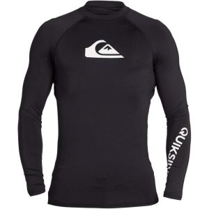 Quiksilver Men’s All Time Long Sleeve UPF 50 Rashguard(Black)