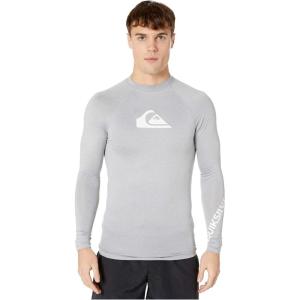 Quiksilver Men’s All Time Long Sleeve UPF 50 Rashguard(Sleet Heather)