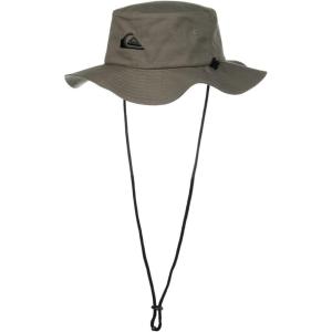 Quiksilver Men’s Bushmaster Sun Protection Floppy Visor Bucket Hat(Olive Green)