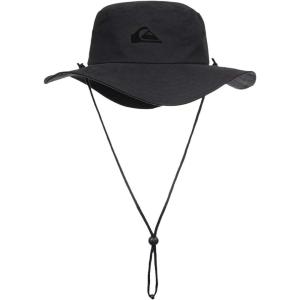 Quiksilver Men’s Bushmaster Sun Protection Floppy Visor Bucket Hat(Stealth)
