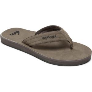 Quiksilver Men’s Carver Nubuck Three-Point Sandal(Black Grey Grey Black Xssk)