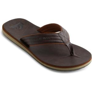 Quiksilver Men’s Carver Nubuck Three-Point Sandal(Brown Demitasse Solid Ctk0)