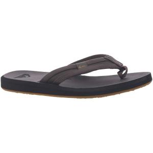 Quiksilver Men’s Carver Nubuck Three-Point Sandal(Brown/Black/Brown)
