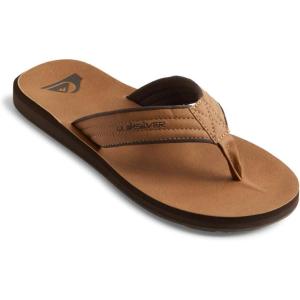 Quiksilver Men’s Carver Nubuck Three-Point Sandal(Tan Pattern 1)
