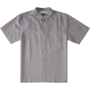 Quiksilver Men’s Centinela 4 Button Up Comfort Fit Pocket Shirt(Flint Gray Centinella)