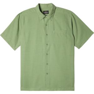 Quiksilver Men’s Centinela 4 Button Up Comfort Fit Pocket Shirt(Seagreen Nature Made)