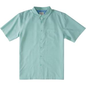 Quiksilver Men’s Centinela 4 Button Up Comfort Fit Pocket Shirt(Subtle Green Centinella)