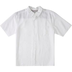 Quiksilver Men’s Centinela 4 Button Up Comfort Fit Pocket Shirt(White Centinella)