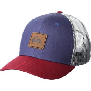 Quiksilver Mens Easy Does It Snap Back Trucker Hat(Navy/Red)
