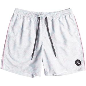 Quiksilver Mens Everyday Volley 17 Volley Swim Trunk Bathing Suit(Classic Volley/Antique White)