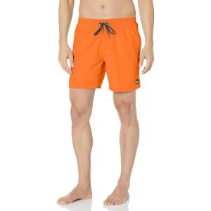 Quiksilver Mens Everyday Volley 17 Volley Swim Trunk Bathing Suit(Orange Pop 233)