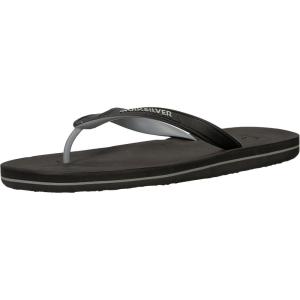 Quiksilver Men’s Haleiwa Flip-Flops(Black/Grey/Blac)