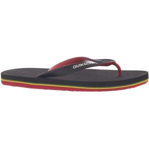 Quiksilver Men’s Haleiwa Flip-Flops(Black/Red/Green)