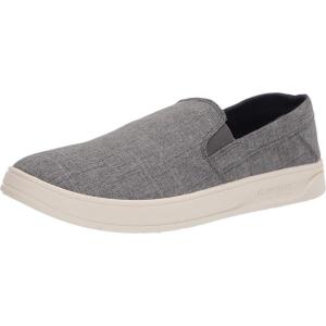 Quiksilver Men’s Harbor Wharf Slip-on Lowtop Casual Shoe Sneaker(Grey/Grey/White Harbor Wharf Slip-on)