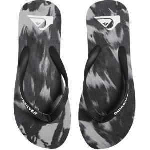 Quiksilver Men’s Molokai Flip Flop Athletic Sandal(Black Black Grey Black Xksk)