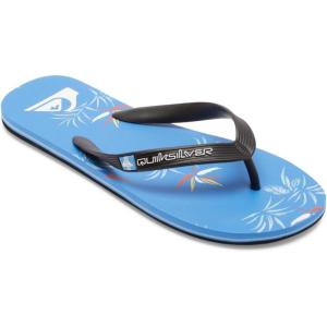 Quiksilver Men’s Molokai Flip Flop Athletic Sandal(Black Blue Black)